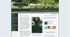 Desktop Screenshot of millcreekequestriancenter.com