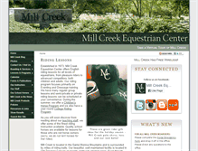 Tablet Screenshot of millcreekequestriancenter.com